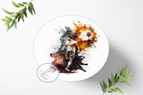 Fußball Tortenaufleger , Ø 20cm, 1303z